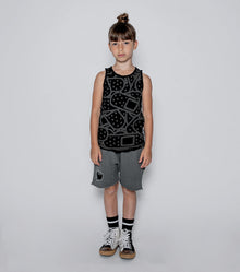Kid | Bandaid Tank Top | White