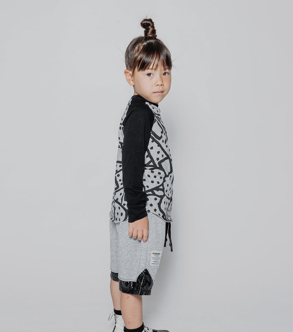 Kid | Bandaid Baseball Shirt | Heather Grey