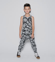 Kid | Light Bandaid Baggy Pants | Black