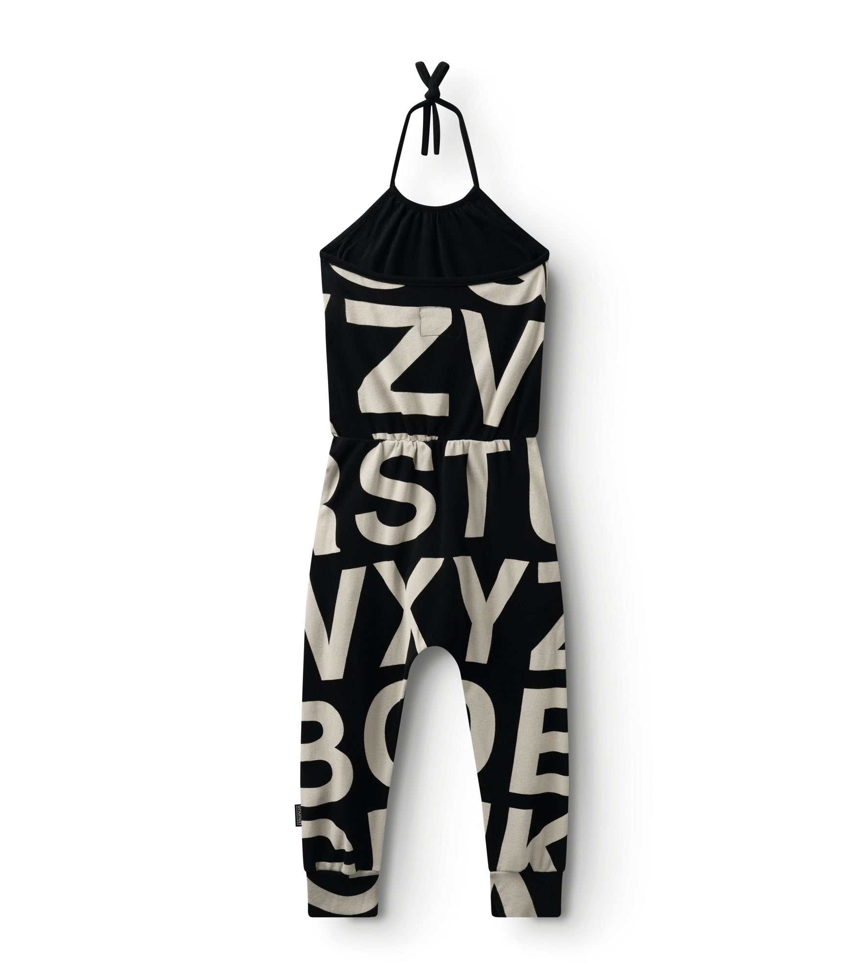 Kid | Alphabet Collar Overall | Black