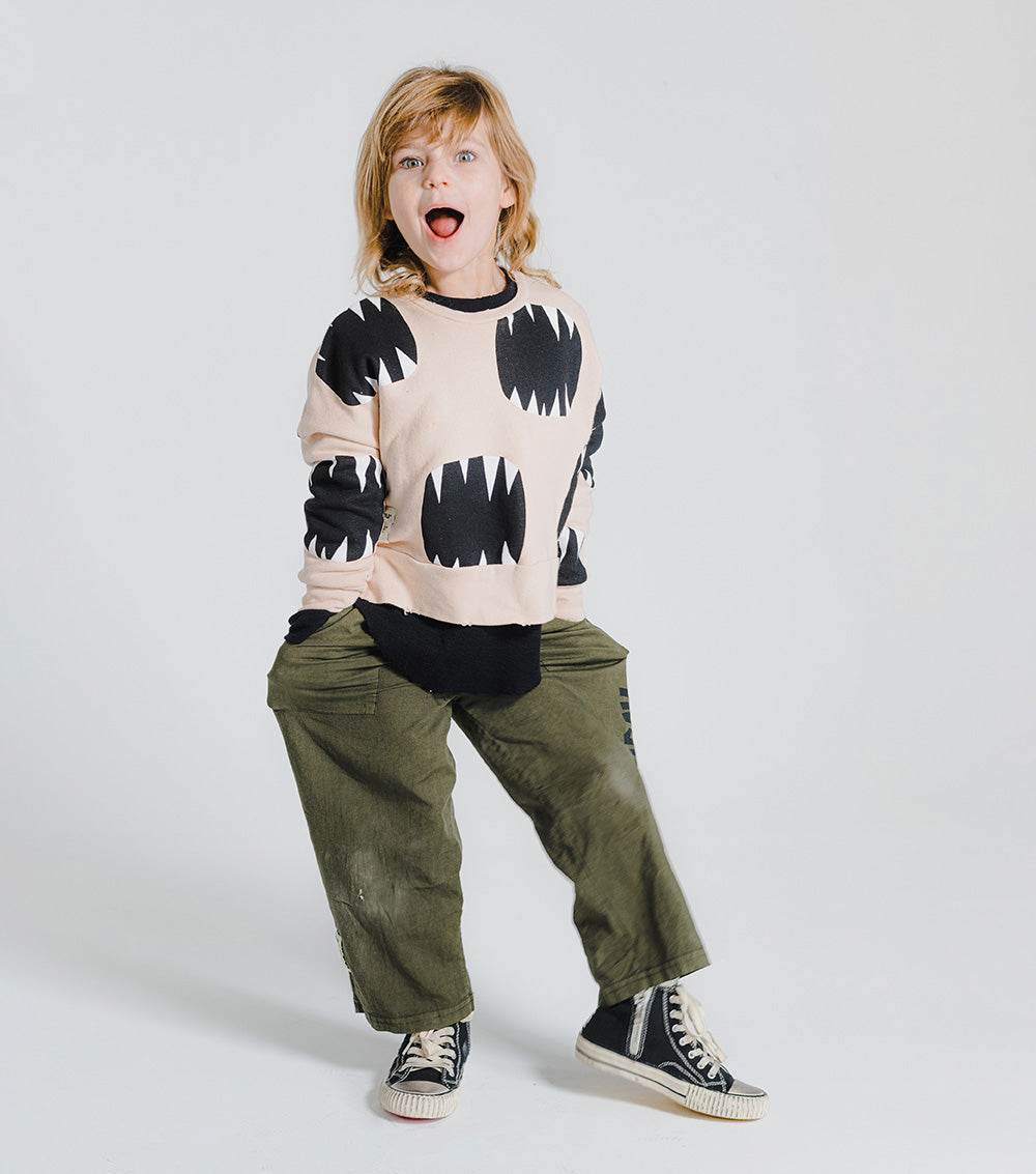 Kid | Roar Box Sweatshirt | Nude