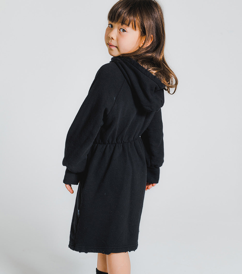 Kid | Nu Hooded Dress | Black