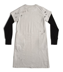 Kid | Back Off Twofer Dress | Ice Grey