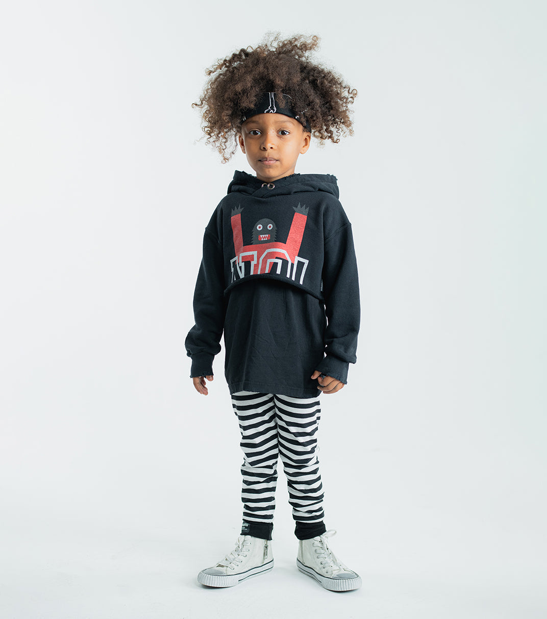Kid | Kooky Monster Mini Hoodie | Black