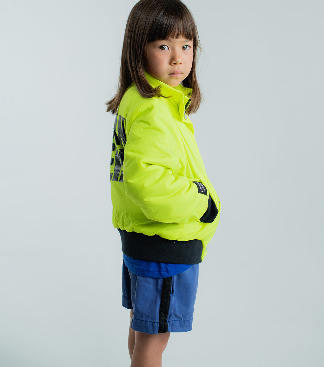 Kid | Only Human Bomber Jacket | Hot Lime