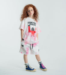 Kid | Tie Dye Sweatshorts | Pink