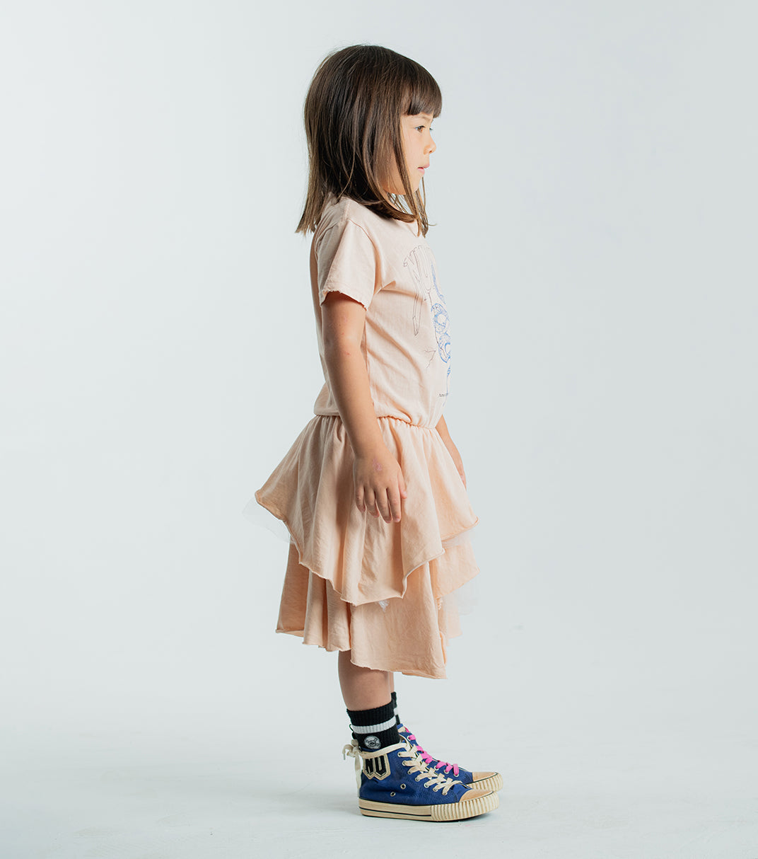 Kid | Layered Snake Dress | Black