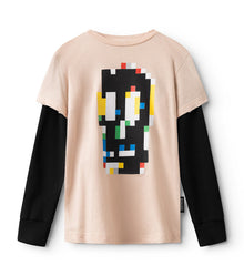 Kid | Pixel Skull Shirt | Nude
