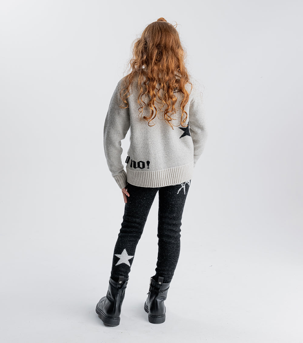 Kid | All Inked Knit Leggings | Black