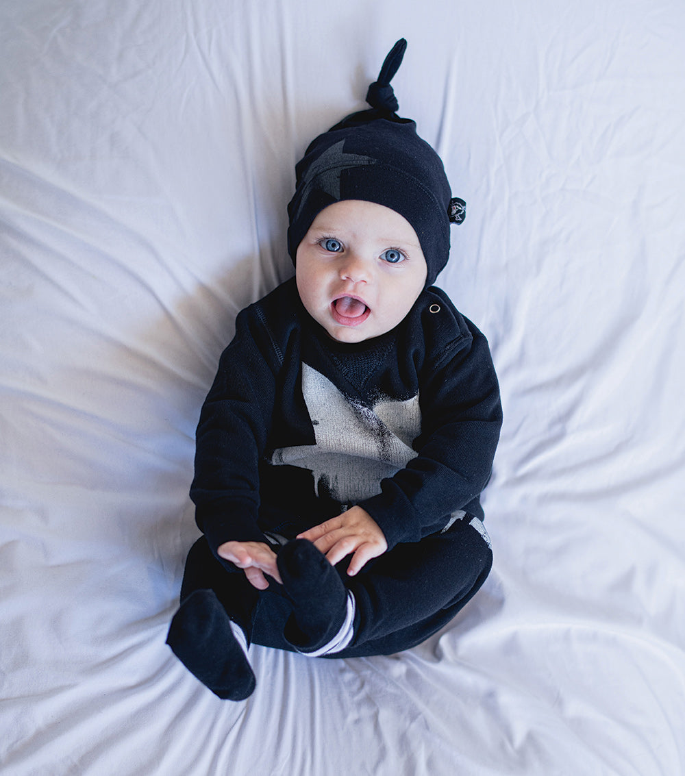 Newborn | Falling Star Sweatshirt | White
