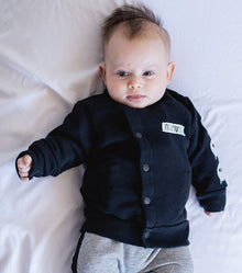 Newborn | Melting Masks Cardigan | Black