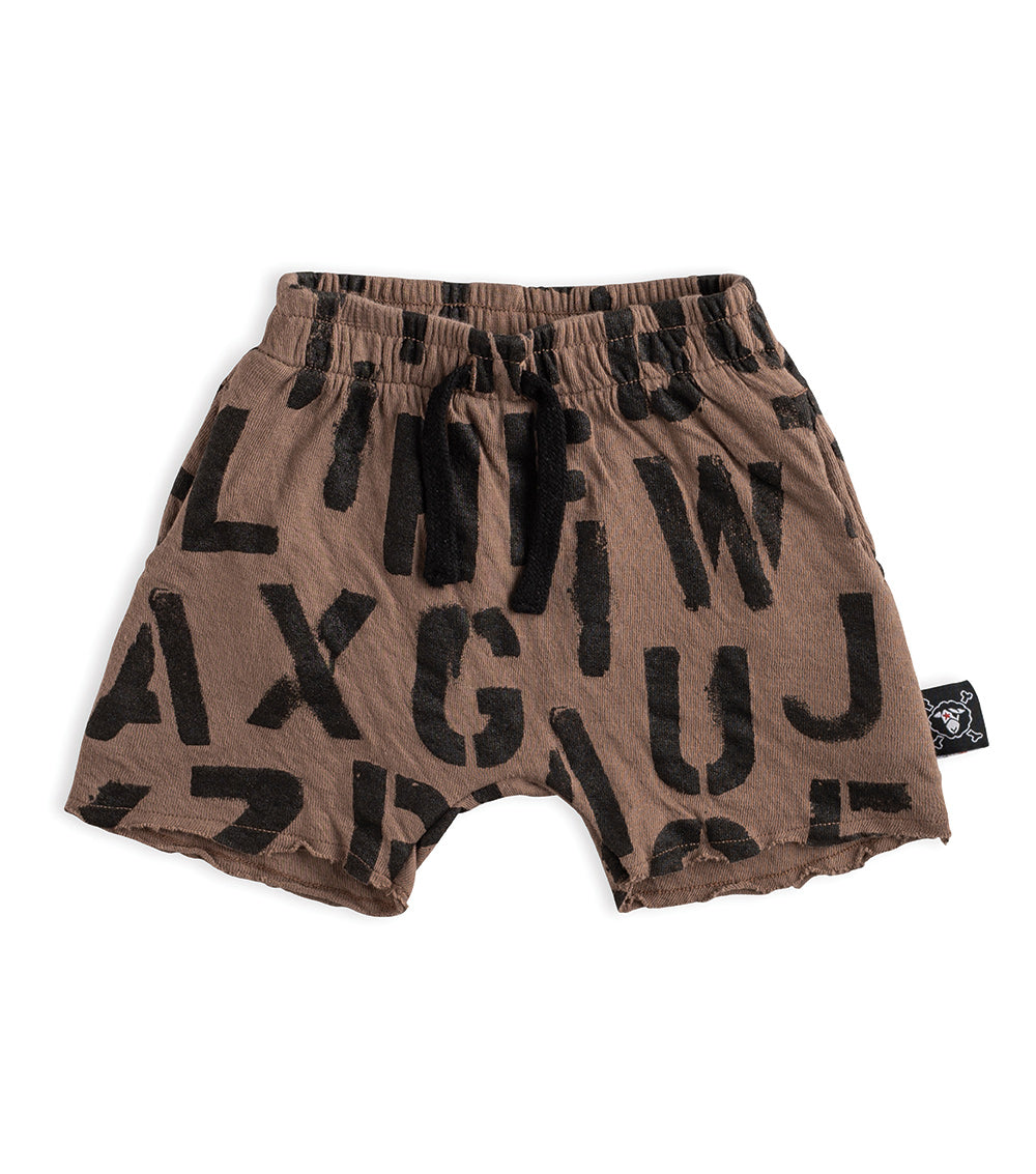 Newborn | Abc Soft Shorts | Earth Brown