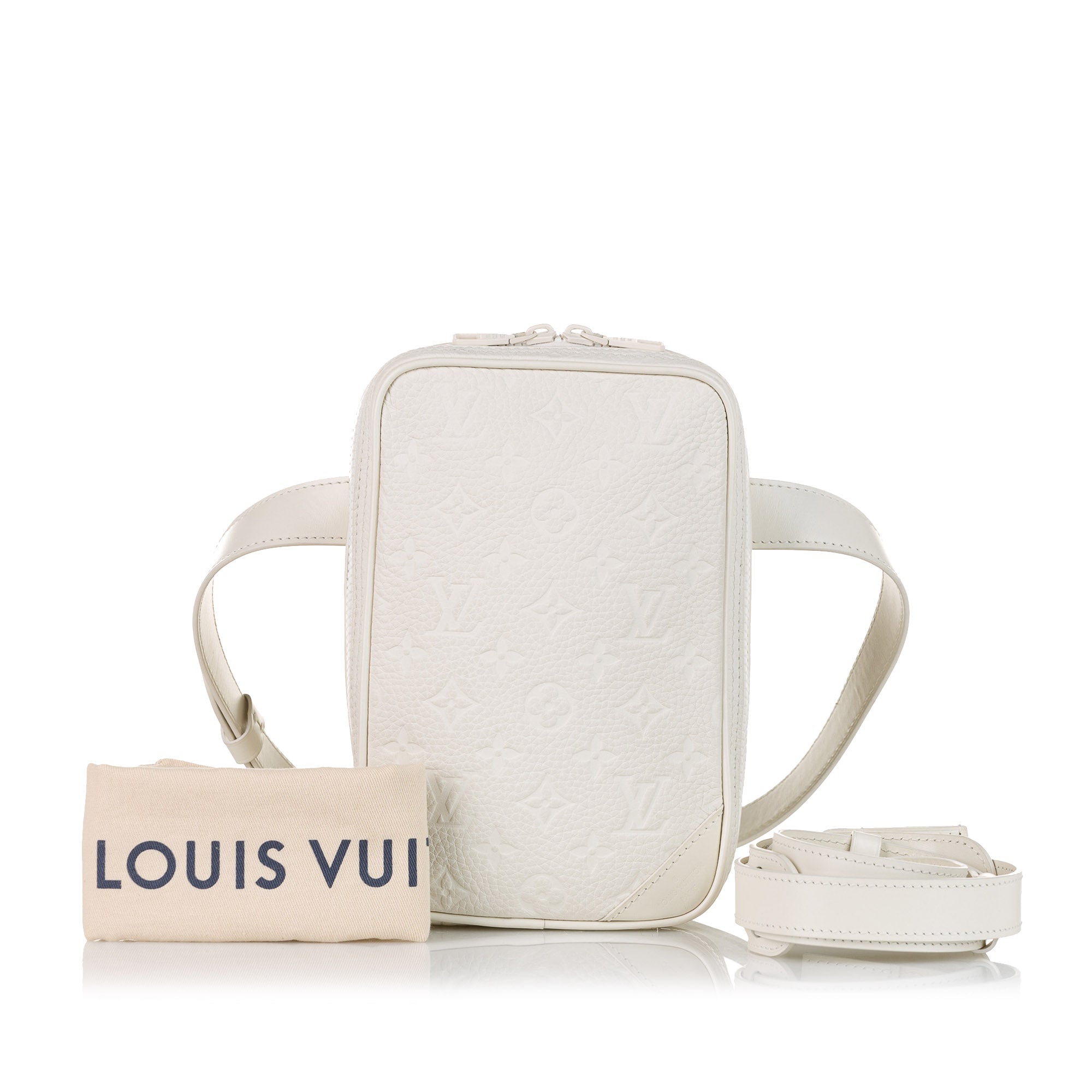 Louis Vuitton | Pre-Owned Monogram Taurillon Utility Side - I | White