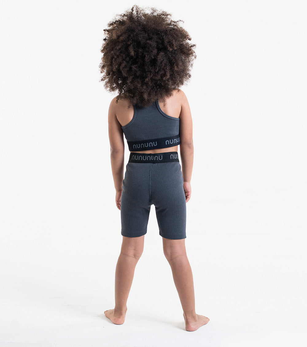 Kid | Racerback Top | Graphite