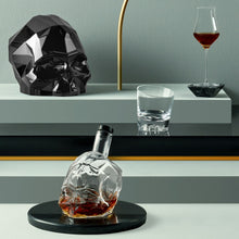 Memento Mori Whiskey Bottle | Clear Crystal