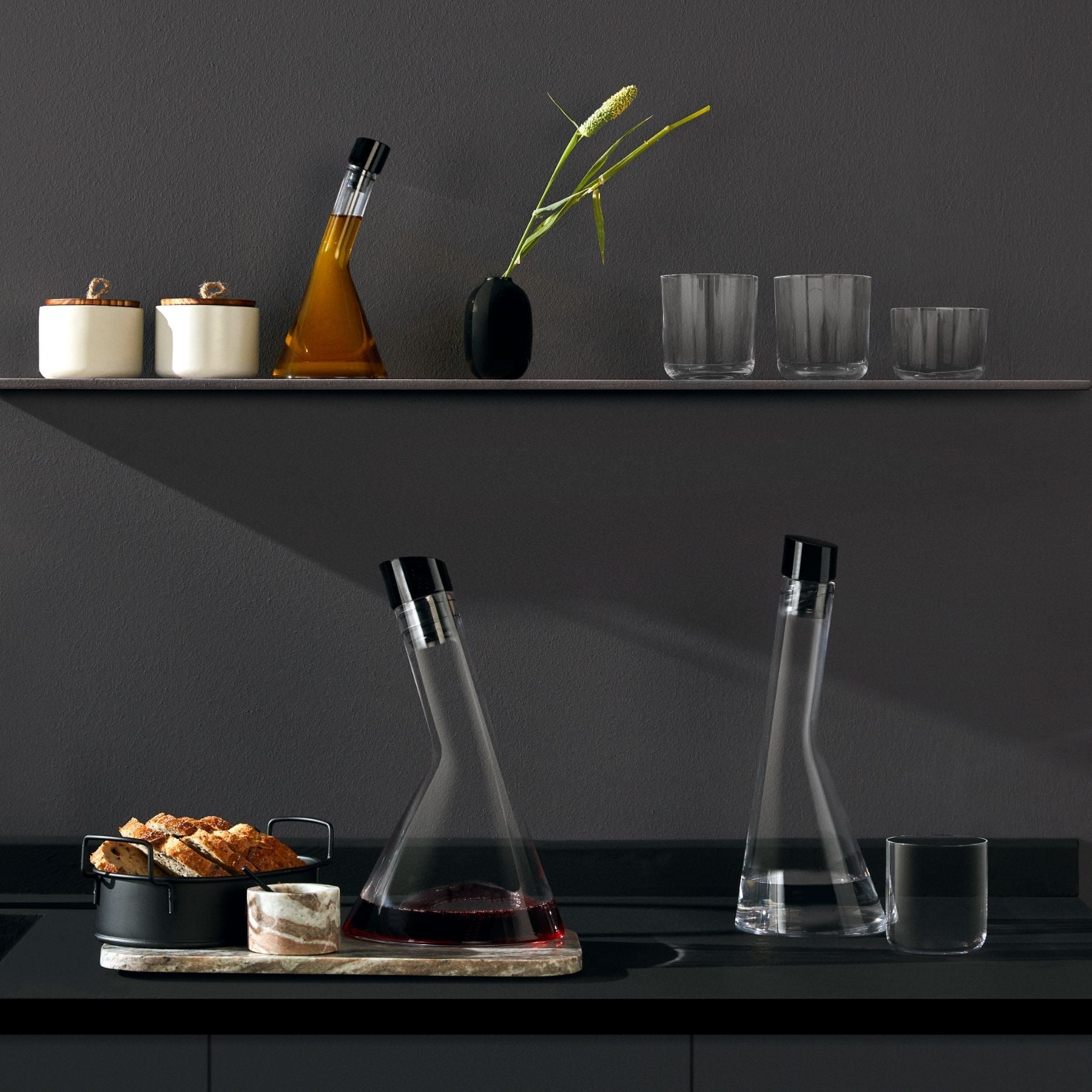 Tilt Water Jug | Clear Crystal