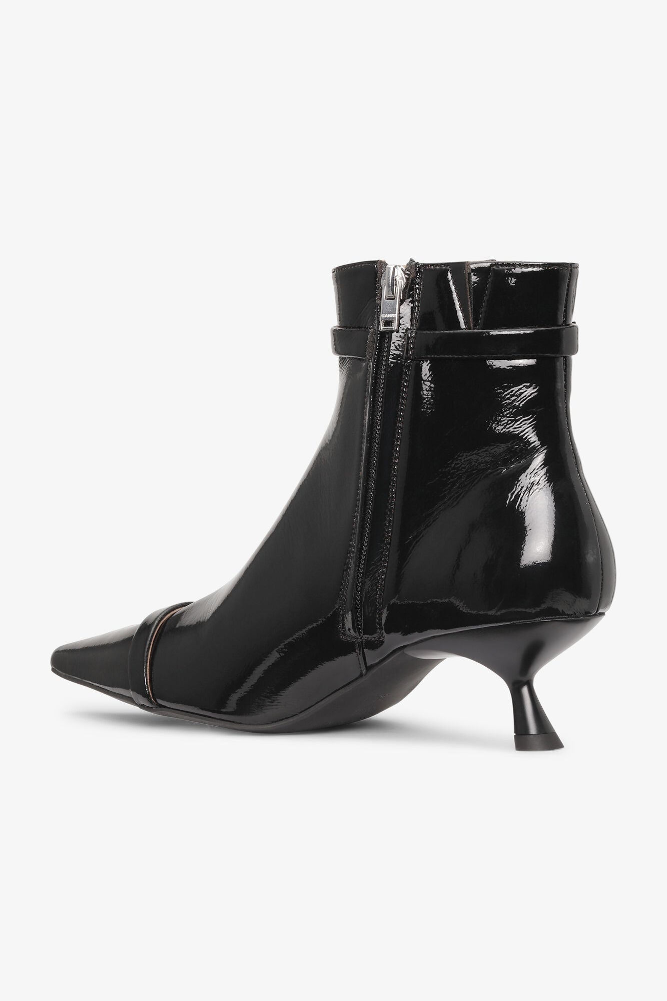 Naplack Kitten Heel Boots | Black