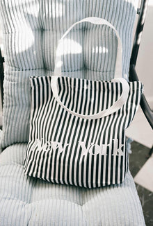 New York Canvas Tote | Stripes