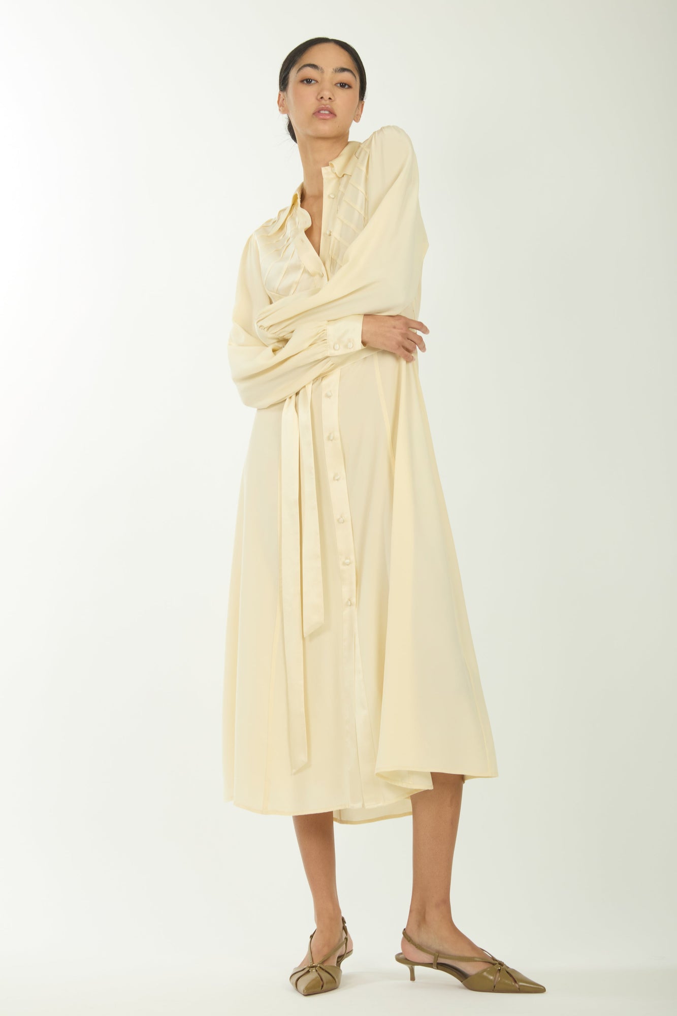 Nila Dress | Creme
