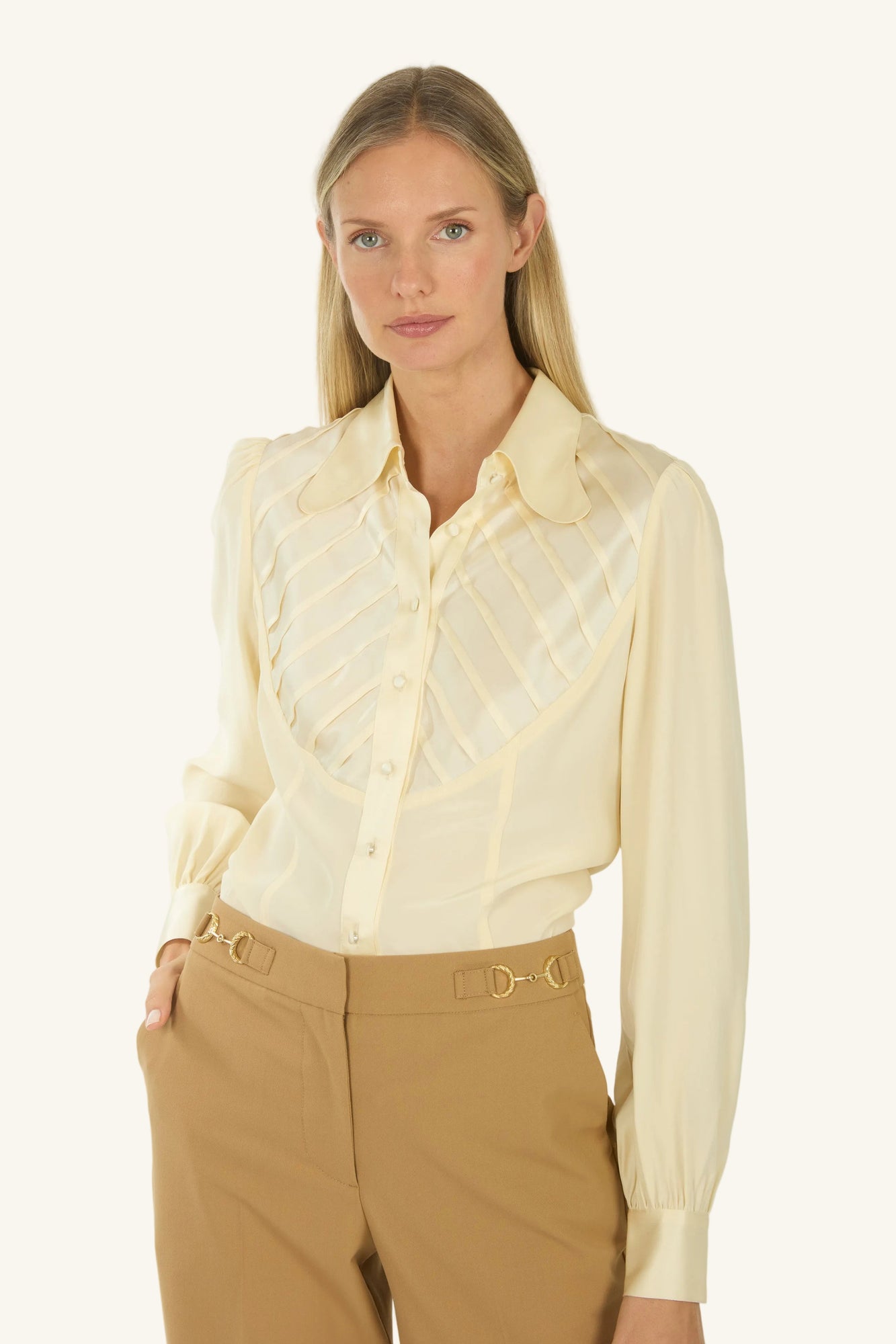 Nila Blouse | Vintage Creme