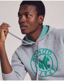 Nomad1942 | Men | Chester Thick Cashmere Hoodie | Cobblestone