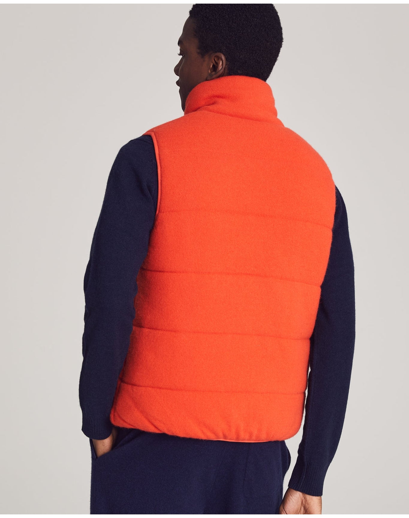 Nomad1942 | Men | Fordham Quilted Vest | Tangerine