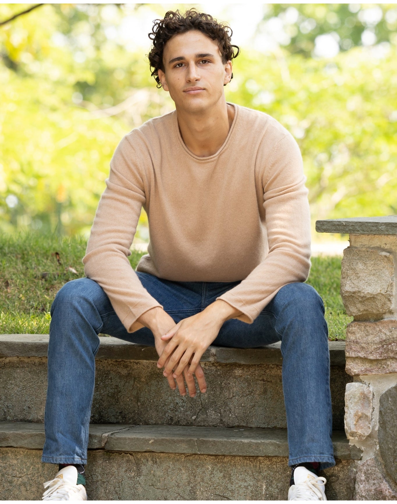 Nomad1942 | Men | Men's Crewneck Sweater | Camel