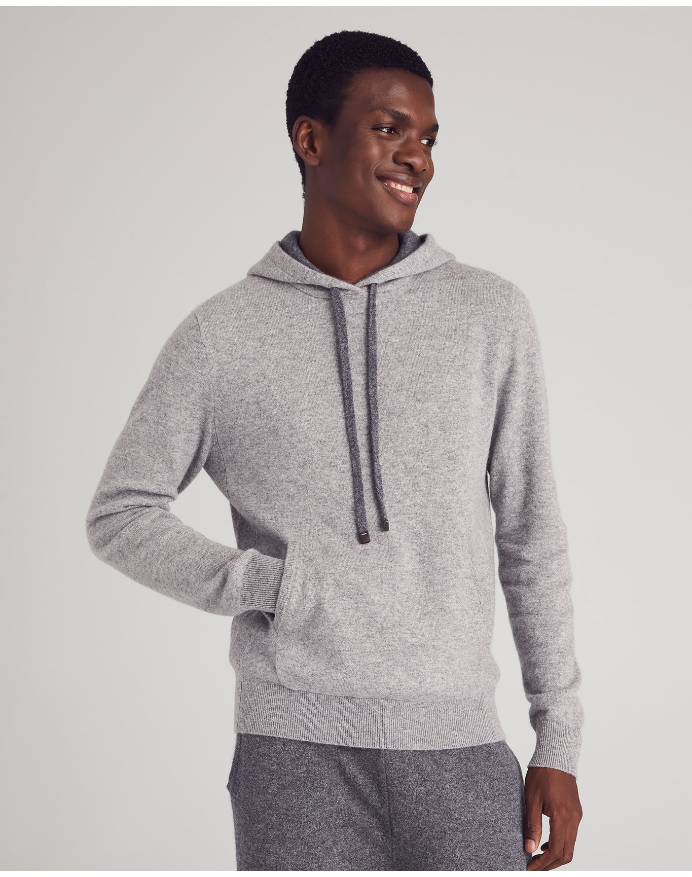 Nomad1942 | Men | Morningside Cashmere Hoodie | Cobblestone