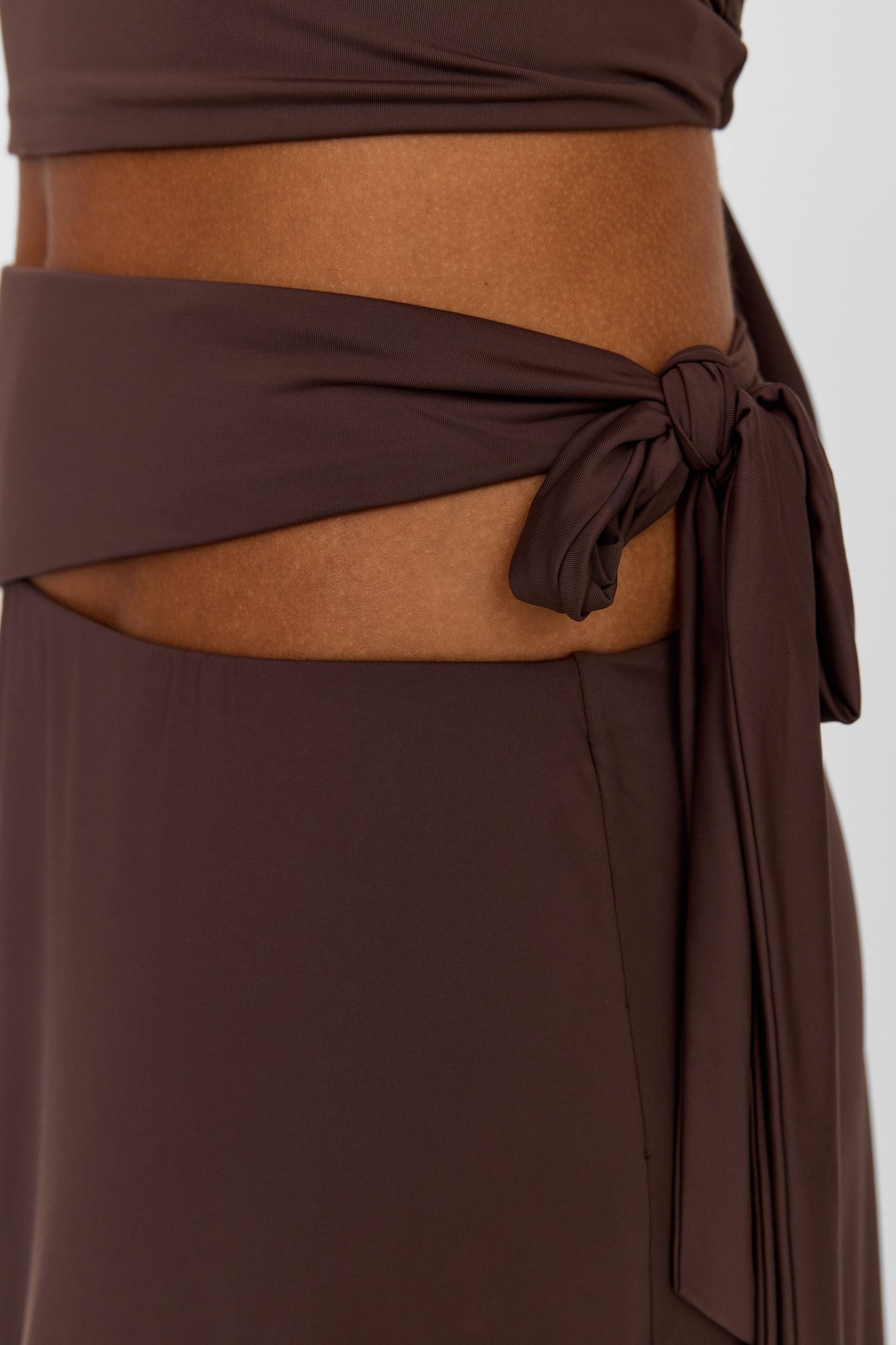 Luna Midi Skirt | Brown