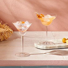 Vintage Margarita Glasses | Clear Crystal | Set of 2