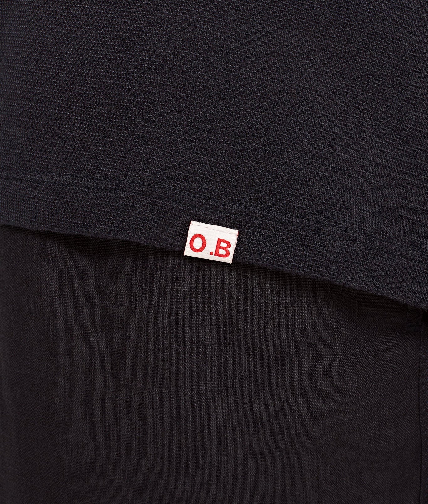 OB-T Cashmere Crew Neck Modal-Cashmere T-Shirt | Night Iris