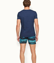 OB-V Denim Tailored Fit V-Neck T-Shirt | Denim Pigment