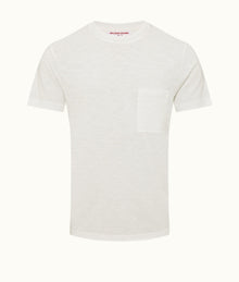 OB Classic Tee Classic Fit Crewneck Garment Dye Cotton T-Shirt | White Sand