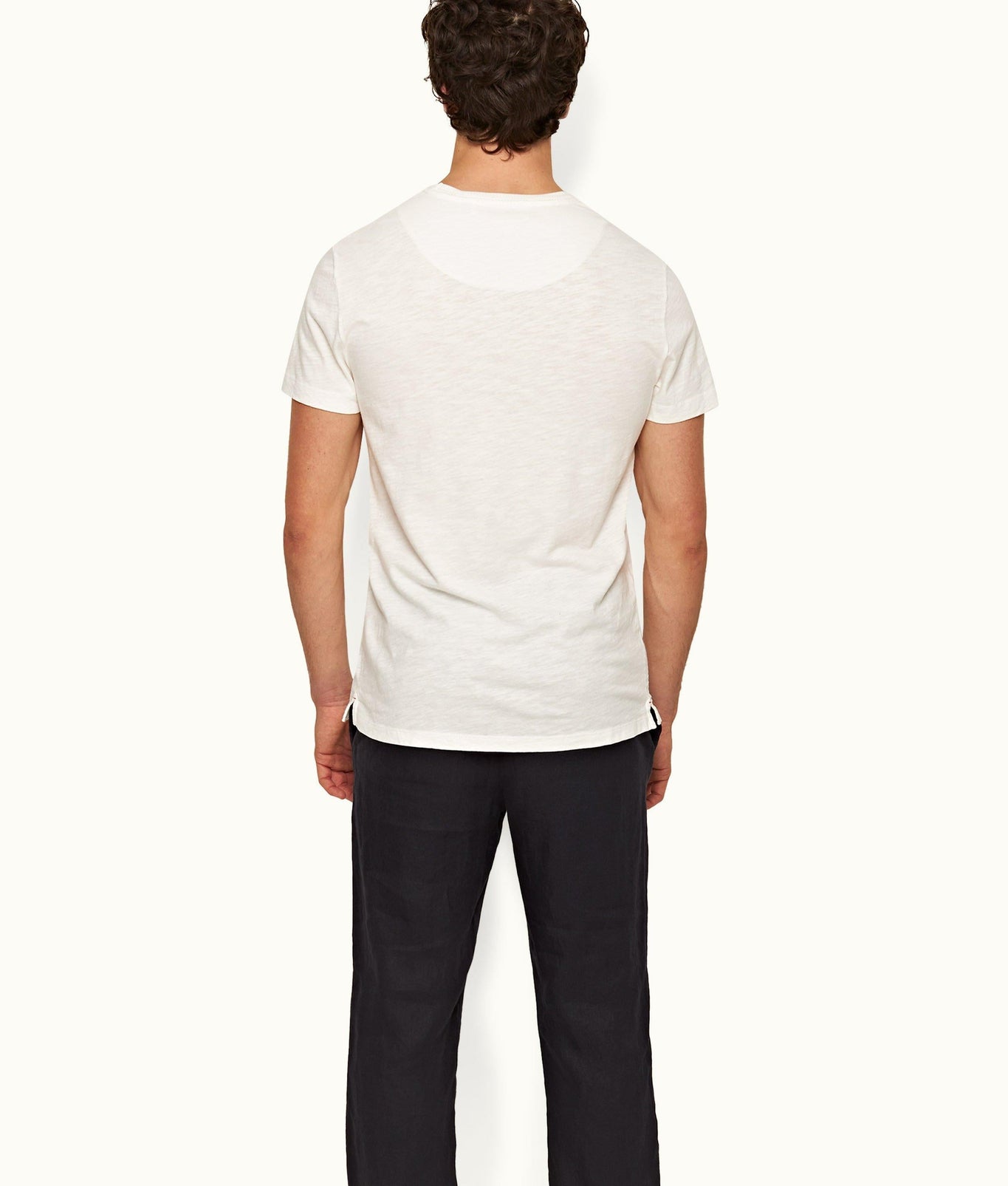 OB Classic Tee Classic Fit Crewneck Garment Dye Cotton T-Shirt | White Sand