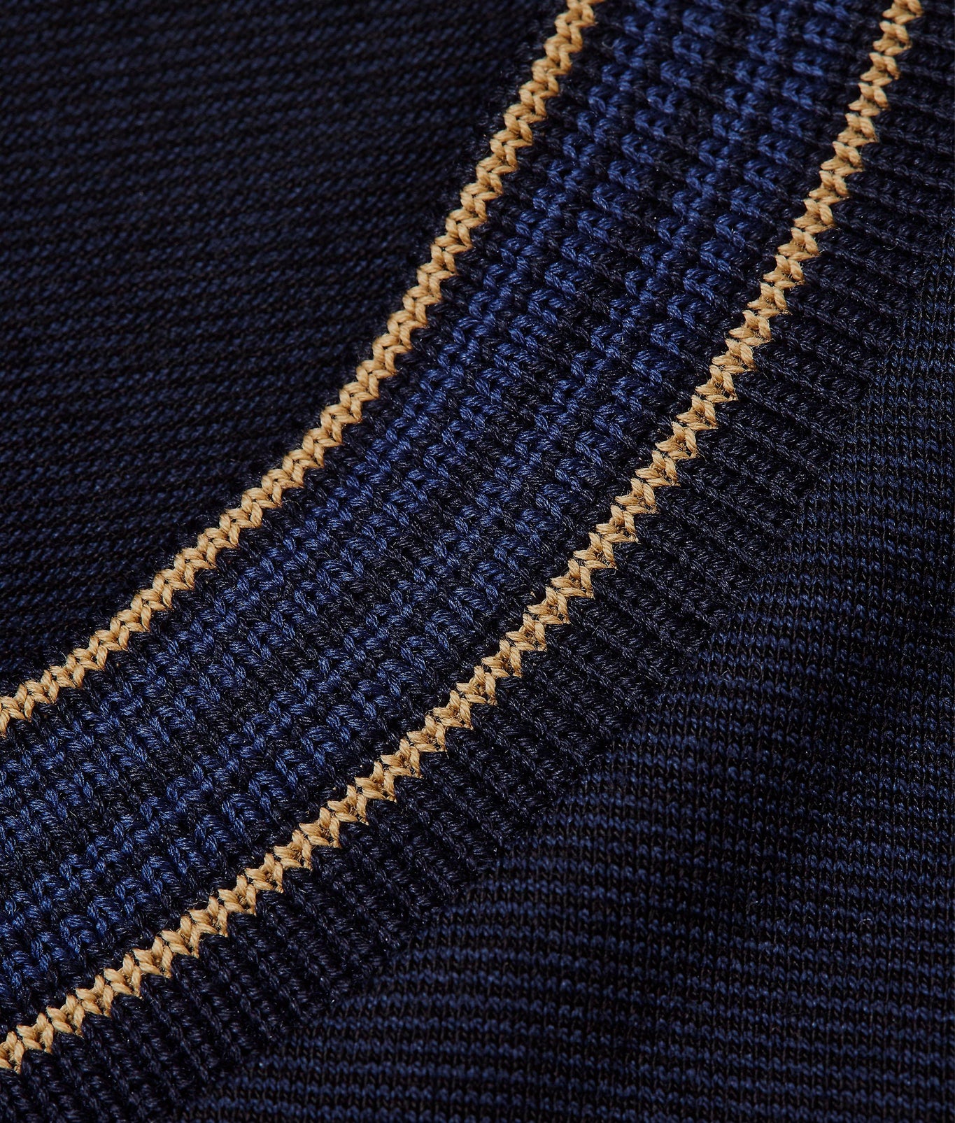OB Standard Classic Fit Stripe Neckline T-Shirt | Night Iris