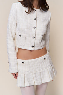 Womens | Claudine Cropped Jacket | Snow White