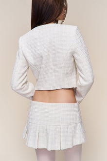 Womens | Claudine Cropped Jacket | Snow White