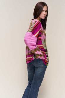 Womens | Zuri Sweater | Pink Multi