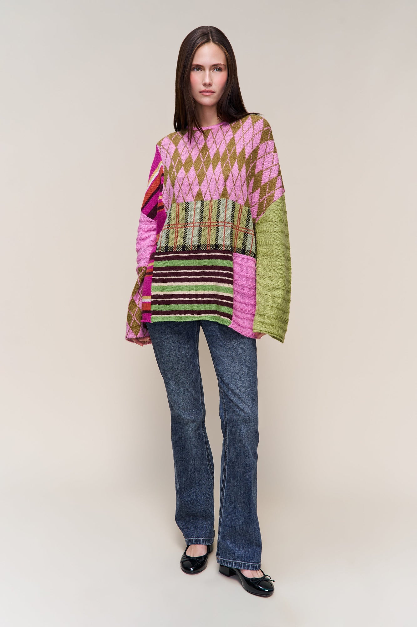 Womens | Zuri Sweater | Pink Multi