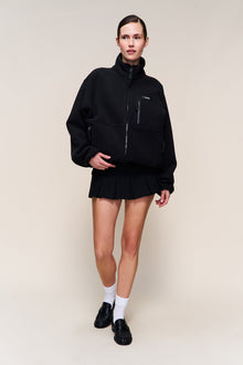 Womens | Guizio Fleece Zip Up Jacket | Black