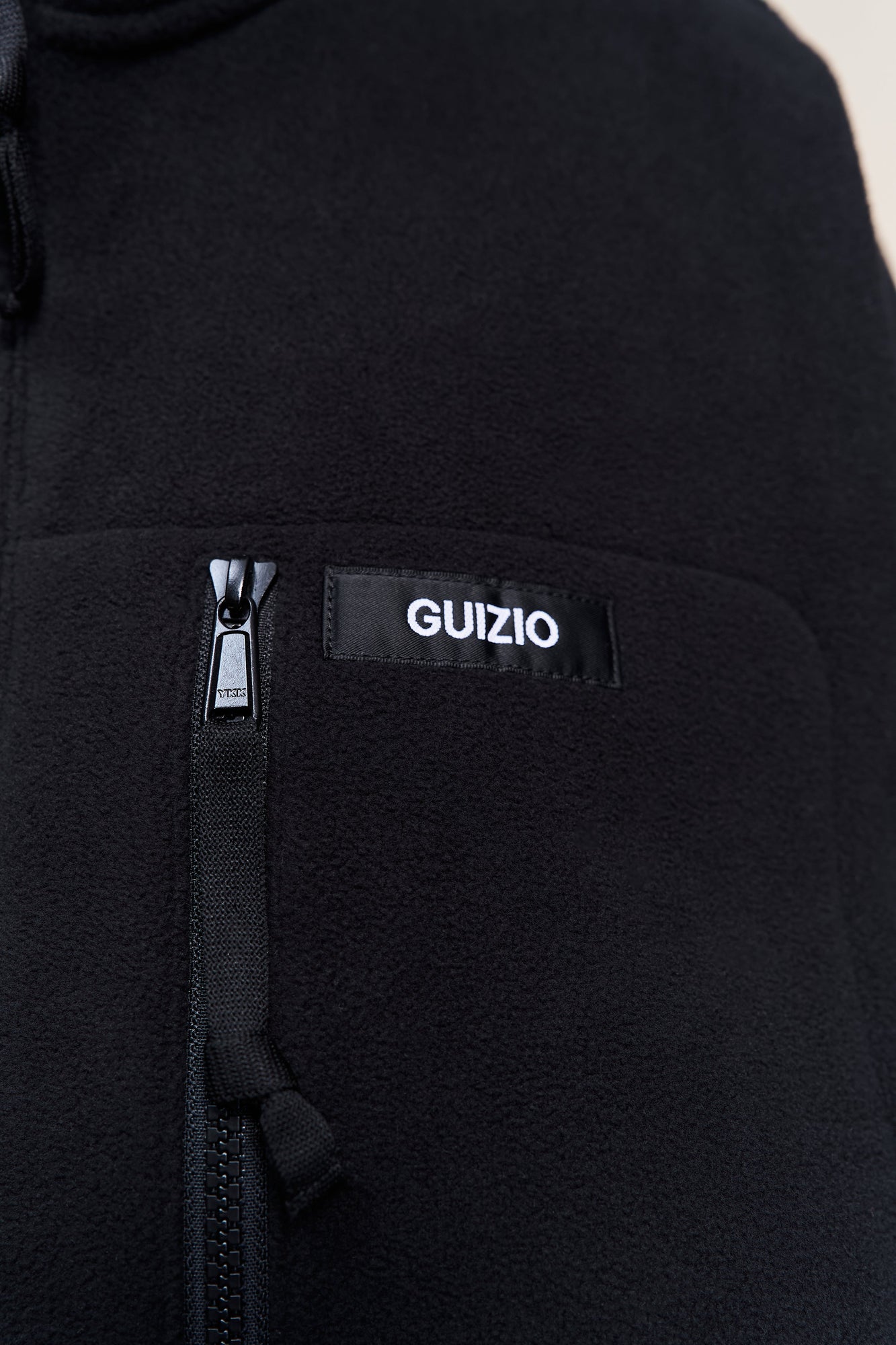 Womens | Guizio Fleece Zip Up Jacket | Black