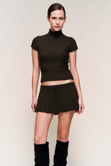 Womens | Vivienne Mini Skirt | Dark Olive