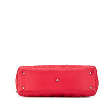 Dior | Pre-Owned Large Lambskin Cannage Lady | Red