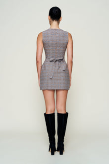 Womens | Rowan Tartan Dress | Green Tartan