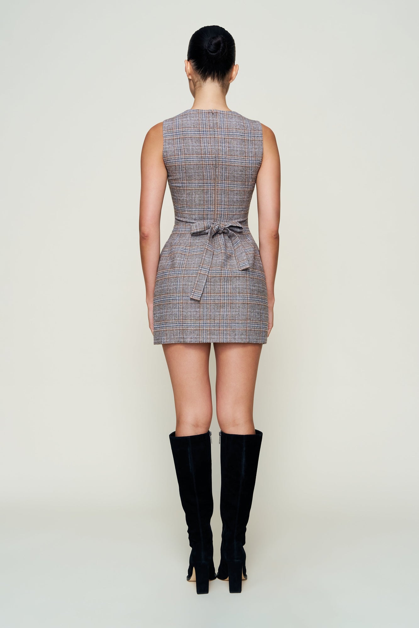 Womens | Rowan Tartan Dress | Green Tartan