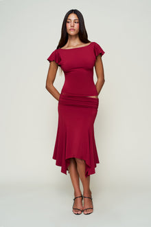Womens | Soffiano Top | Bordeaux