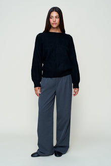 Womens | Bobbie Oversized Wool Jumper | Black