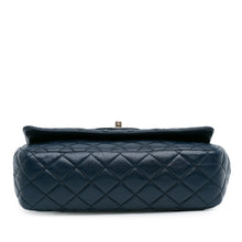 Chanel | Pre-Owned CC Quilted Lambskin Double Flap | Blue/Navy