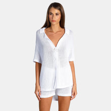 OW Collection OLIVIA Crochet Shorts Account 059 - OW White
