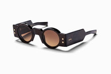 Unisex | Olivier Sunglass | Leather Brown - White Gold | Dark Brown Gradient
